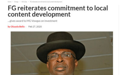 FG Reiterates Commitment to Local Content Development